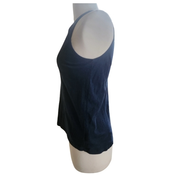 Old Navy Athletic Crew Neck Tank Navy Blue - Picture 2 of 3